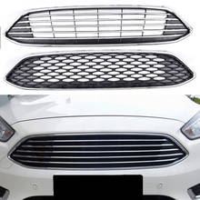 Front Bumper Grill Upper Grille Fit For Ford Focus 2015 2016 2017 2018 Hatchback Sedan 2024 - buy cheap