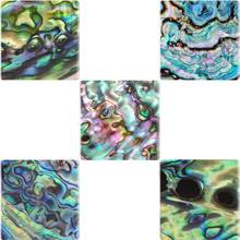 TAFREE 12/25 MM Square DIY Glass Seashell Abalone Pattern Cabochon Cover Pendant Cameo Settings For Keychain Necklace TX620 2024 - buy cheap