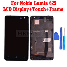 Оригинальный ЖК-дисплей для Nokia Lumia 625, с дигитайзером сенсорного экрана, в сборе, с рамкой, для Nokia Lumia 625, с дигитайзером на сенсорном экране, бесплатная доставка 2022 - купить недорого