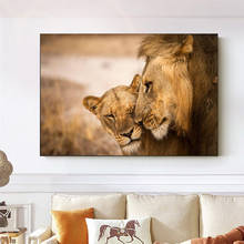 African Black White Lion Posters and Prints Canvas Painting Posters and Prints Wall Art Pictures for Living Room Home Decoration 2024 - buy cheap