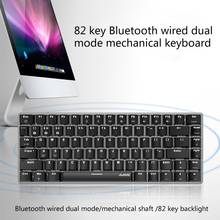 Ajazz AK33 Mechanical Gaming Keyboard LED RGB Backlight Switch 82 Keys Bluetooth P9YA 2024 - buy cheap
