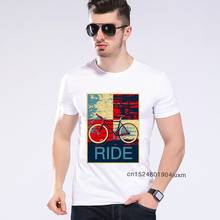 2020 Leisure Painting Bicycle Style Men's T Shirt Bicycle Pattern O-Neck Short Sleeve Casual Shirts Top brand Drop Ship 2024 - buy cheap