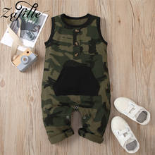 ZAFILLE Summer Men's Baby Clothes Sleeveless Military Camouflage Baby's Rompers Newborns Jumpsuit For Kids 2024 - buy cheap