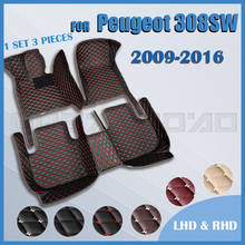 Car floor mats for Peugeot 308SW （Five seats）2009 2010 2011 2012 2013 2014 2015 2016 Custom auto foot Pads 2024 - buy cheap