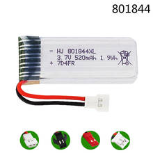 3.7V 520mah 801844 rc Lipo Battery for Hubsan H107P 801844 25c 1.9Wh Battery for H107P RC Camera Drone Accessories XH2.54/SM/JST 2024 - buy cheap