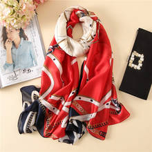 Luxury Brand Women Scarf Summer Soft Shawls Lady Wrap Pashmina Silk Scarves Female Foulard Beach Stoles Bandana  Lady Wraps 2024 - buy cheap