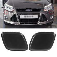 Car Left/Right Black Bumper Headlight Washer Jet Primed Cover Cap For Ford for Focus 2012 2013 2014 2024 - buy cheap