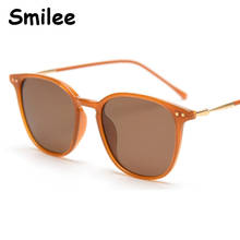 New Pumpkin orange Women Sunglasses 2020 Luxury Men Square Shades slim Frame Car Driving Polarized Couples sunglasses UV400 2024 - buy cheap