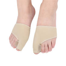 Corrector ortopédico para los dedos de los pies, 2 unidades = 1 par, cuidado del hueso, ajuste del pulgar, corrección, calcetines suaves de pedicura, alisador de juanetes 2024 - compra barato