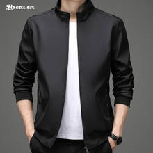 Liseaven 2021 Spring Autumn Men's Jacket Casual Solid Fashion Slim Bomber Jacket Men Overcoat New Arrival Baseball Jackets 2024 - buy cheap