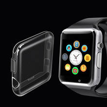 Funda protectora transparente para Apple Watch SE 6 5 4 40MM 44MM 360, funda completa de TPU transparente para iwatch 3 2 1 38MM 42MM 2024 - compra barato