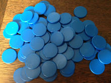 Fichas de conteo de contadores, marcadores de plástico de 18mm, colores mezclados (rojo, azul) para fichas de juego de Fichas de Bingo, 200x 2024 - compra barato