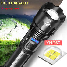 Super Powerful LED Flashlight XHP50 Tactical Torch USB Rechargeable Waterproof Lamp Ultra  Bright Lantern Camping hunting J60 2024 - buy cheap