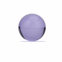 Esfera de cristal artificial para fotografia, adereços de fotografia e decoração para bola de cristal lilás, 30mm a 100mm, 1 peça 2024 - compre barato