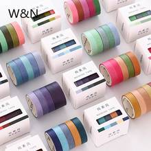 5pcs/lot Fall Rainbow Masking Washi Tape Set Crafts and Scrapbooking Paper Decor Japanese Stationery Office Supplies Stickers 2024 - buy cheap