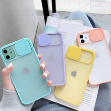 Slide Camera Lens Protection Phone Case For iPhone 11 13 12 Pro XR XS Max 6S 7 8 Plus X Matte Transparent Soft Back Cover Shell 2024 - buy cheap