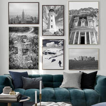 Bridge Lighthouse Taj Mahal New York City Wall Art Canvas Painting Nordic Posters And Prints Wall Pictures For Living Room Decor 2024 - buy cheap