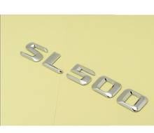 Chrome Number Letters Trunk Emblem Sticker for Mercedes Benz SL Class SL500 2024 - buy cheap