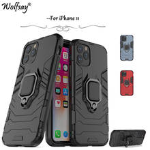 For iPhone 11 Case For iPhone XR XS 5 6 7 8 Case Shockproof Armor Silicone Cover Stand Holder Phone Bumper For iPhone 11 Pro Max 2024 - buy cheap