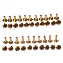 GTBL 20x Arc Solid Brass Button Stud Screw Nail Screw Back Leather Rivet Belt 10mm & 12mm 2024 - buy cheap