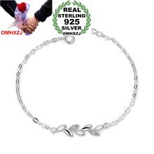 Hxomzj pulseira de prata esterlina 925, pulseira lindo para mulheres, presente de casamento para meninas, zircônia e folhas frescas 2024 - compre barato