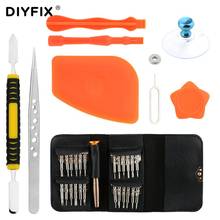 DIYFIX 35 в 1, набор инструментов для ремонта смартфонов, отвертка, набор инструментов для разборки с коробкой для хранения iPhone, samsung, игрушки 2024 - купить недорого
