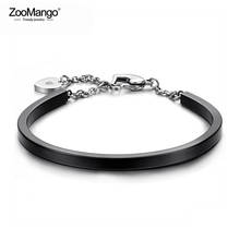ZooMango Stainless Steel Heart Cuff Bracelets Bangles Jewelry 4 Colors Adjustable Chain & Link Viking Bracelet For Women ZB18093 2024 - buy cheap