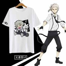 Camiseta japonesa para cosplay de animê, camiseta masculina de algodão de manga curta 2024 - compre barato
