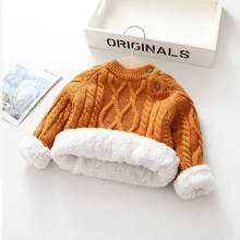 Fashion Baby Girls Winter Sweater Colthes 2022 Autumn Boys Children Clothing Pullover Knitted Solid Kids Sweaters Keep Warm 2024 - buy cheap