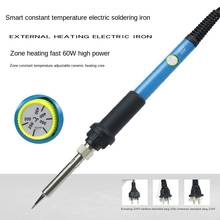 60W electric soldering iron temperature adjustable soldering iron fast heating light handle welding tool internal heating type 2024 - buy cheap