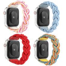 Braided Solo Loop Correa for Apple Watch Band Series 6 Se 5 4 3 Sports iwatch Strap for 38mm 40mm 42mm 44mm Woven Nylon Belt. 2024 - buy cheap