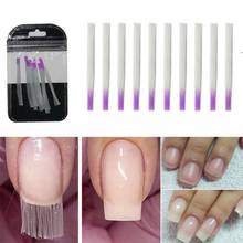 10Pcs/Set Acrylic Tips Nail Form Building Extension Fiberglass Manicure Tools Nail Art Nail Form Smooth and sterilized with 2024 - buy cheap