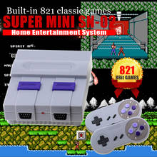 8Bit HDMI-compatible Retro Family Video Game Console Handheld Built-in 821 Classic for SNES Games Dual Gamepad Player PAL&NTSC 2024 - buy cheap