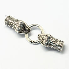 Anéis de portão de liga de cobra, anéis de portão em forma de cobra com extremidades de cordão para fazer joias, colar diy, descobertas, 81mm, buraco de cobra, 10mm 2024 - compre barato