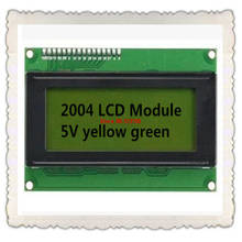 5 шт. 20X4 ЖК-дисплей 2004 ЖК-дисплей 2004A ЖК-дисплей 2004 ЖК-дисплей модуль 5V желто-зеленый экран 20X4 ЖК-дисплей 2024 - купить недорого