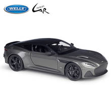 Welly-coche Aston Martin DBS Superlaggera, modelo clásico de aleación de Metal, colección de juguetes, regalos de Navidad, 1:24 2024 - compra barato