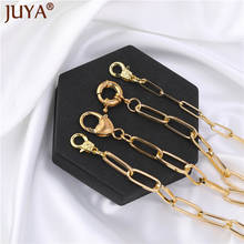 JUYA Adjustable Chunky Chain Bracelets Gold Oval Squash Bracelet Simple Link Bracelet Hip Hop Jewelry for Women Men Gifts 2024 - buy cheap