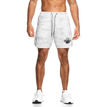 2021 Men Fitness Bodybuilding Shorts Man Summer Workout Male Breathable Mesh Quick Dry Sportswear Jogger Beach Short Pants 2024 - buy cheap