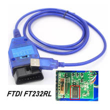 Cabo de diagnóstico automotivo, ftdi ft232rl, ft232rq, chip obd2 para fiat vag usb, interface usb, ecu, ferramenta de diagnóstico com 4 vias 2024 - compre barato