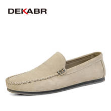 DEKABR Brand New Men Leather Casual Shoes Soft  Loafers Men Moccasins Shoes Slip-on Men Lightweight Driving Shoes  Flats 2024 - buy cheap