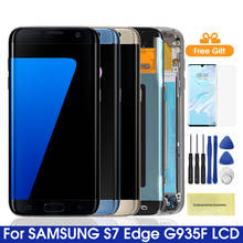 Оригинальный S7 Edge для SAMSUNG GALAXY S7 EDGE G935 G935F ЖК-дисплей сенсорный экран дигитайзер сборка для Samsung S7 Edge G935F 2024 - купить недорого