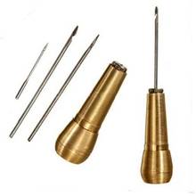 Home Useful Leather Craft Shoes Tent Sewing Awl Hand Stitcher Taper Needle Kit 2024 - buy cheap