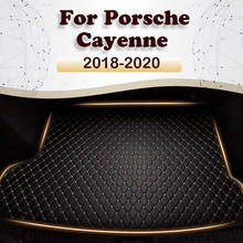 Car trunk mat for Porsche for Cayenne 2018 2019 2020  Cargo Liner Carpet Interior Parts Accessories Cover 2024 - buy cheap