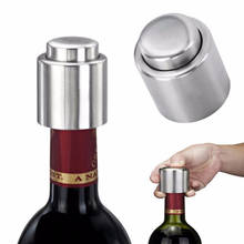 1pcs Stainless Steel Wine Bottle Stopper Push Type Vacuum Red Wine Cap Sealer Bar Tools Bottle Cover Kitchen Accessories 2024 - buy cheap