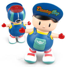 Electric Dancing Big Head Boy Doll Walking Music Light Children's  Cute Styling Funny Kids Toy 2024 - buy cheap