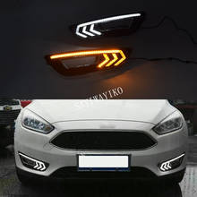 2PCS For Focus 3 mk3 2015 2016 2017 2018 Turn signal and dimming style Relay 12V LED Car DRL daytime running light Fog lamp 2024 - buy cheap