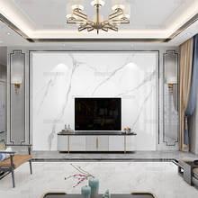 Novo 3d simples de luxo jazz placa mármore branco papel parede sala estar tv fundo da sala jantar quarto papel mural 2024 - compre barato