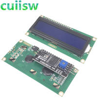 5 шт. ЖК-дисплей 1602 + I2C LCD 1602 Модуль синий экран PCF8574 IIC/I2C для arduino LCD 1602 плата адаптера 2024 - купить недорого