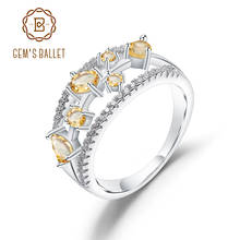GEM'S BALLET 0.54Ct Natural Citrine Gemstone Ring Real 925 Sterling Silver Fancy Classic Birthstone Rings For Women Fine Jewelry 2024 - buy cheap