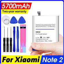 100% High Quality Battery 5700mah Bm48 for Xiaomi Note 2 Note2 Batterie Gift Tool Kit 2024 - buy cheap